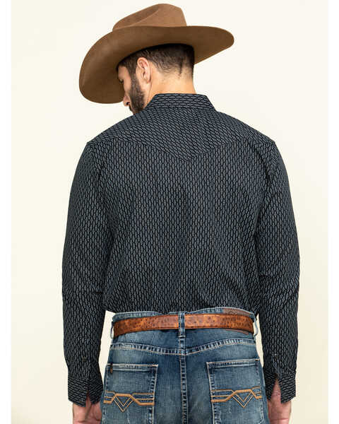 Image #2 - Gibson Men's Wild Oats Geo Print Long Sleeve Western Shirt , , hi-res