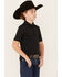 Image #2 - Rock & Roll Denim Boys' Short Sleeve Polo Shirt, Black, hi-res