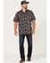 Image #2 - Scully Men's Pineapples & Flamingos Allover Print Short Sleeve Button Down Western Shirt, , hi-res