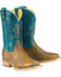Tin Haul Women's Barb'd Wire Western Boots, Tan, hi-res