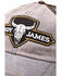 Image #6 - Cody James Men's Bull Skull Patch Trucker Cap , Grey, hi-res