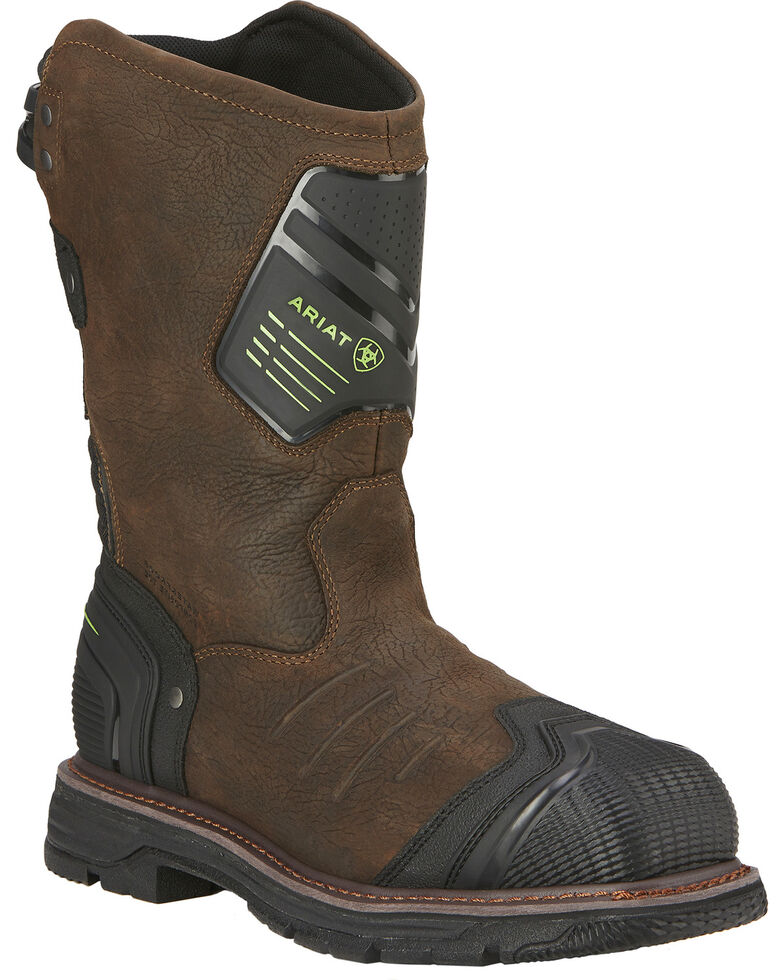 Ariat Men's Catalyst VX Waterproof Composite Toe Work Boots, Brown, hi-res