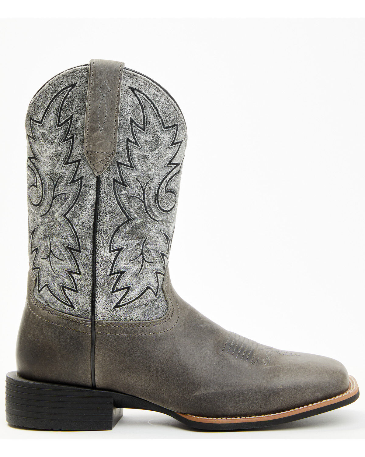 Image #2 - Cody James Men's Badge Xero Gravity™ Western Boots - Broad Square Toe, Grey, hi-res