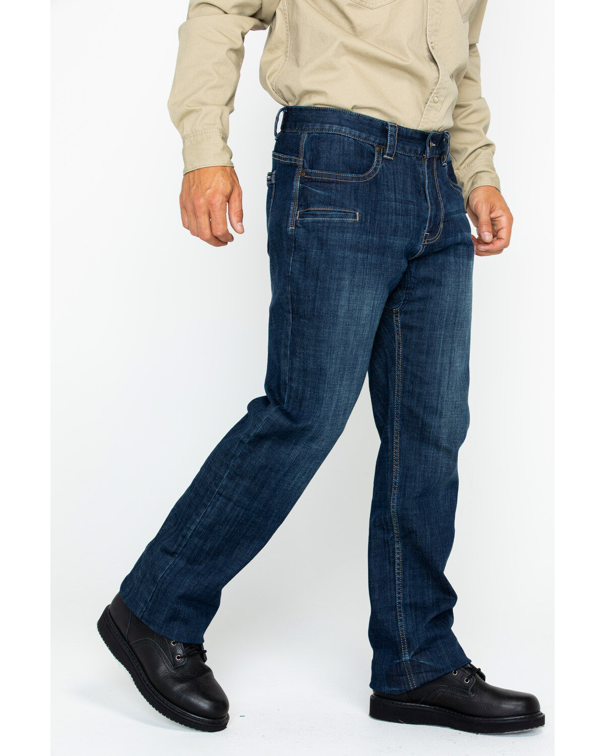 stretch denim work jeans