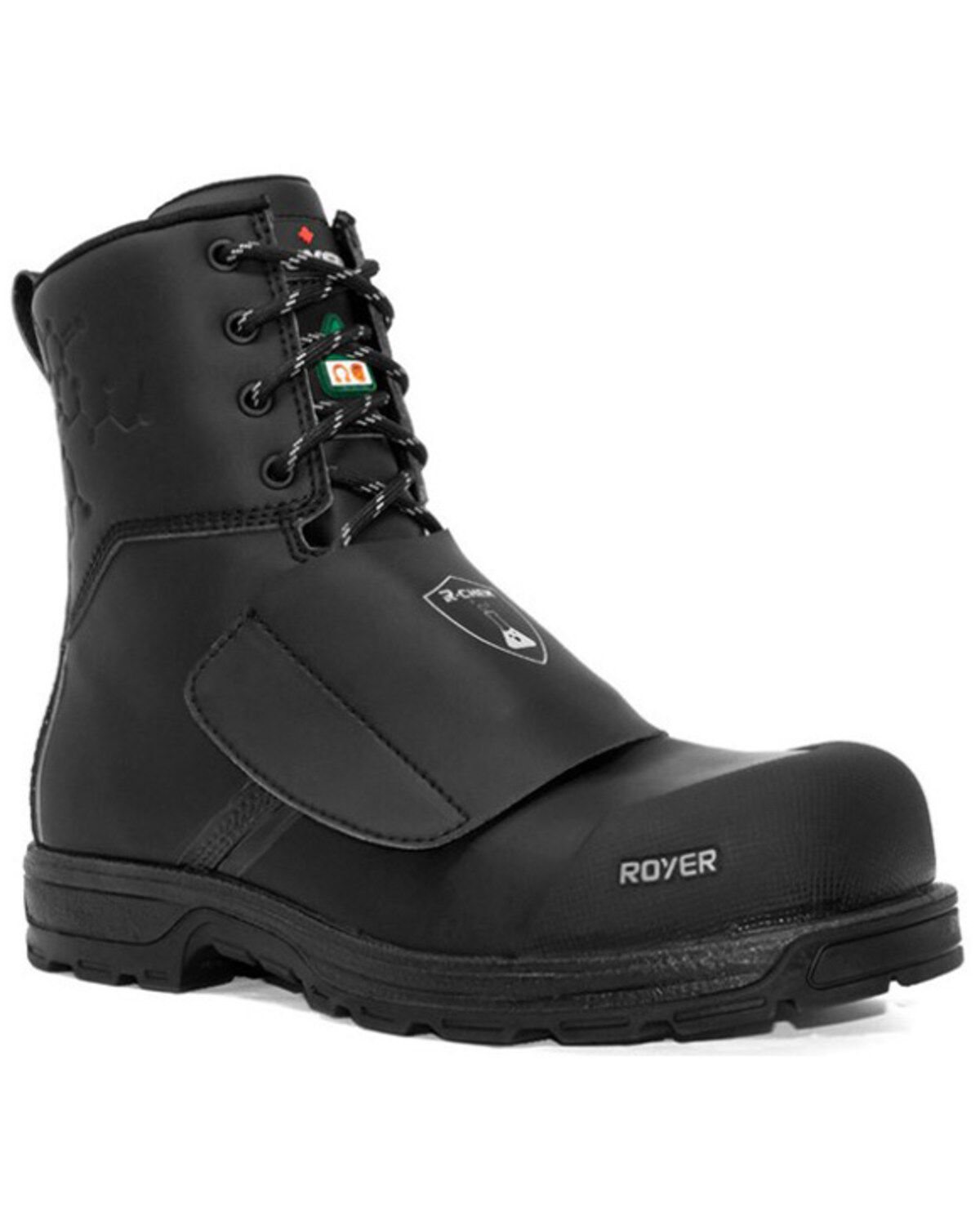 Image #1 - Royer Men's Agility™ R-Chem™ Lace-Up work Boots - Composite Toe, Black, hi-res