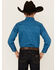 Image #4 - Wrangler Boys' Floral Print Long Sleeve Snap Stretch Western Shirt , Blue, hi-res