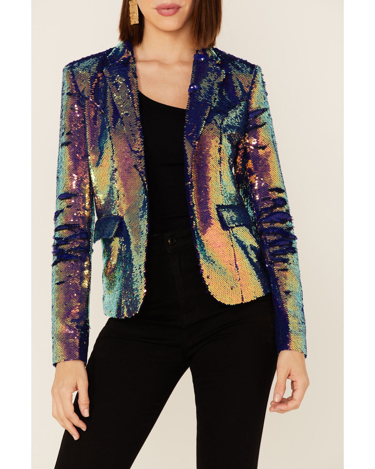 glitter blazer jacket
