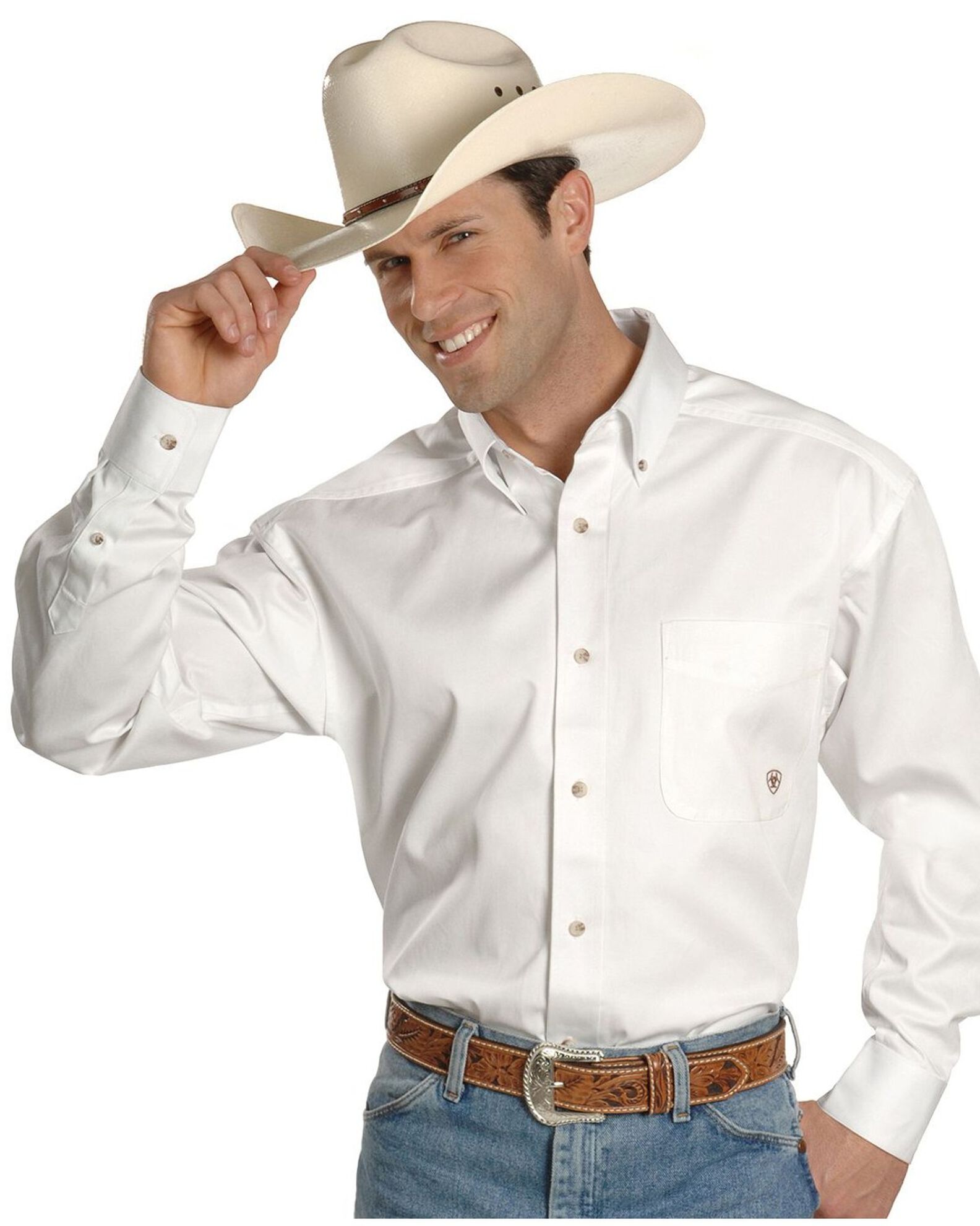 CLEARANCE Ariat Mens Garith Snap LS White Shirt 10046577 – Corral Western  Wear