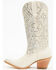 Image #3 - Shyanne Women's Darelle Western Boots - Snip Toe, Cream, hi-res