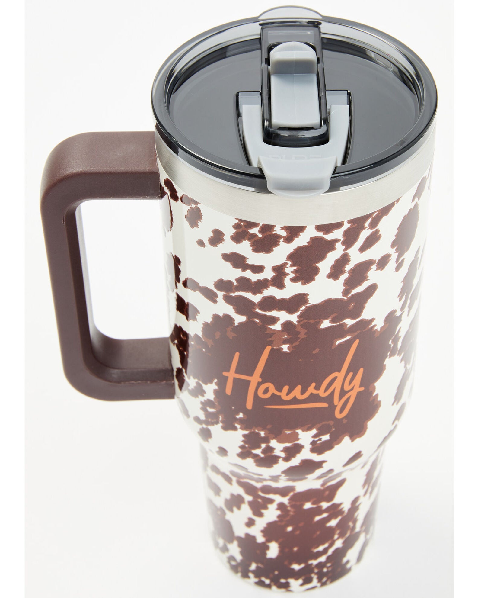 Boot Barn 40oz Howdy Tumbler with Handle, Brown
