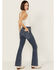 Image #3 - Shyanne Women's Celeste High Rise Bootcut Stretch Denim Jeans, Medium Wash, hi-res
