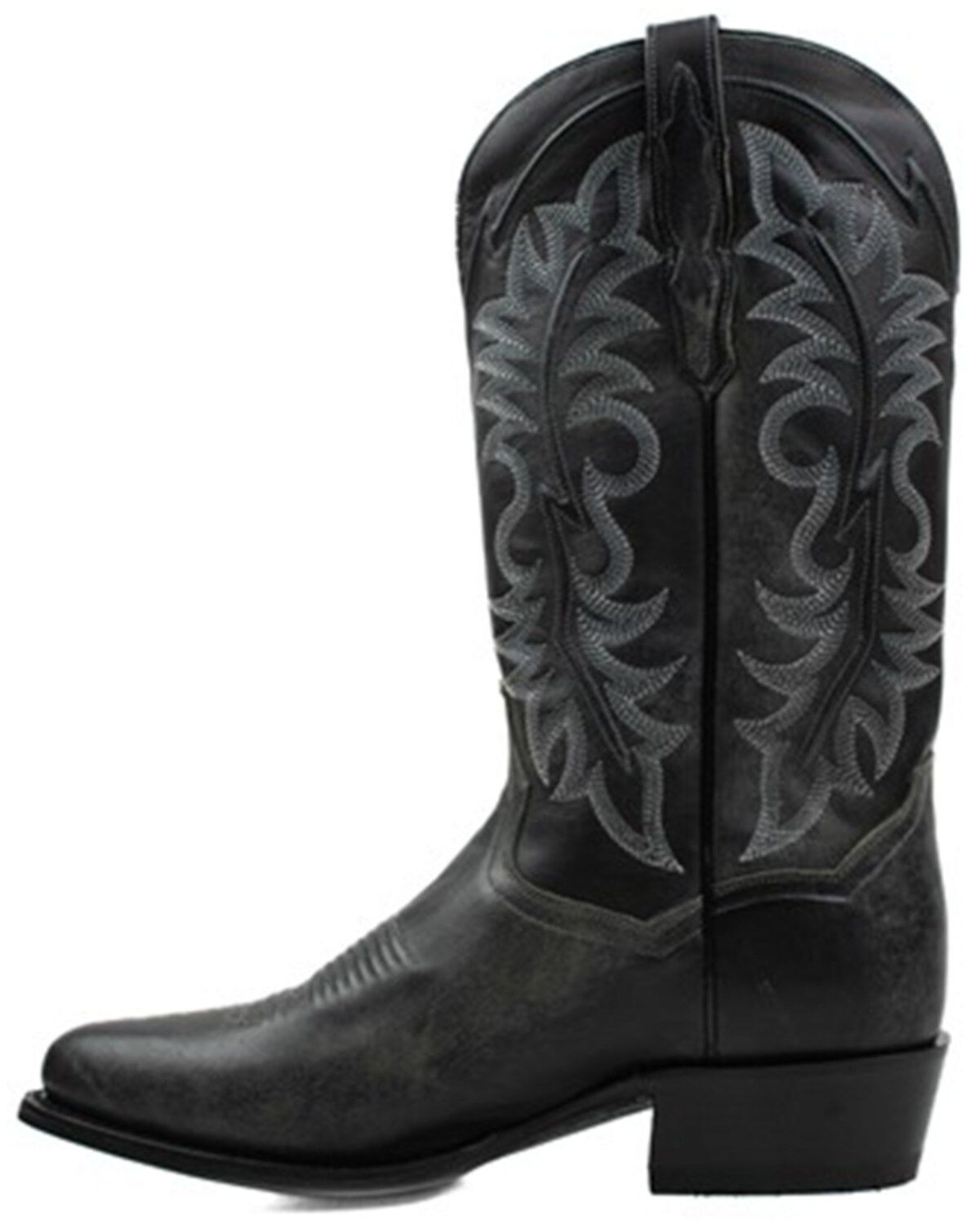 Image #3 - Dan Post Men's 13" Elko Distressed Western Boots - Round Toe, Black, hi-res