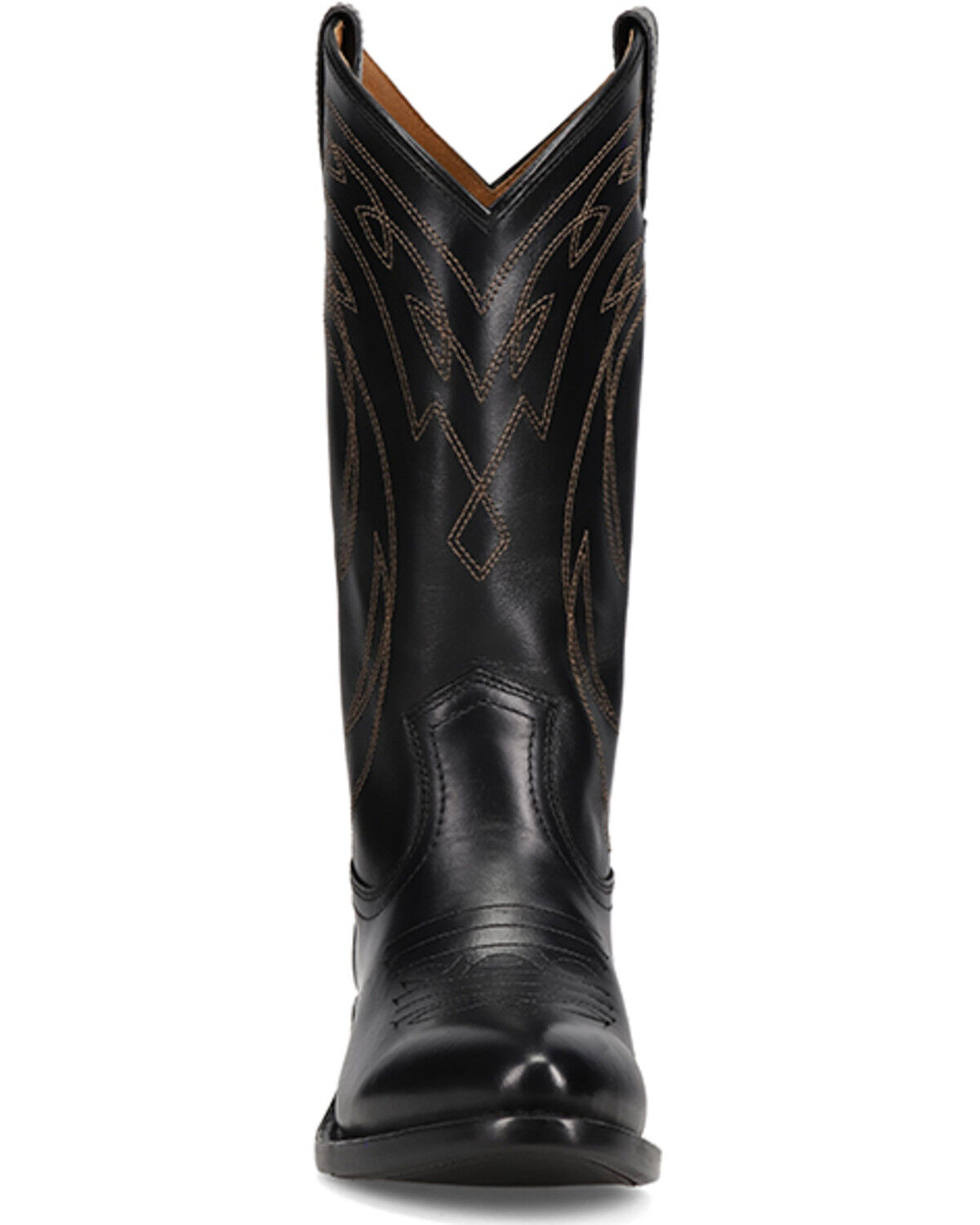 Image #4 - Frye Women's Billy Deco Stitch Western Boots - Round Toe, Black, hi-res