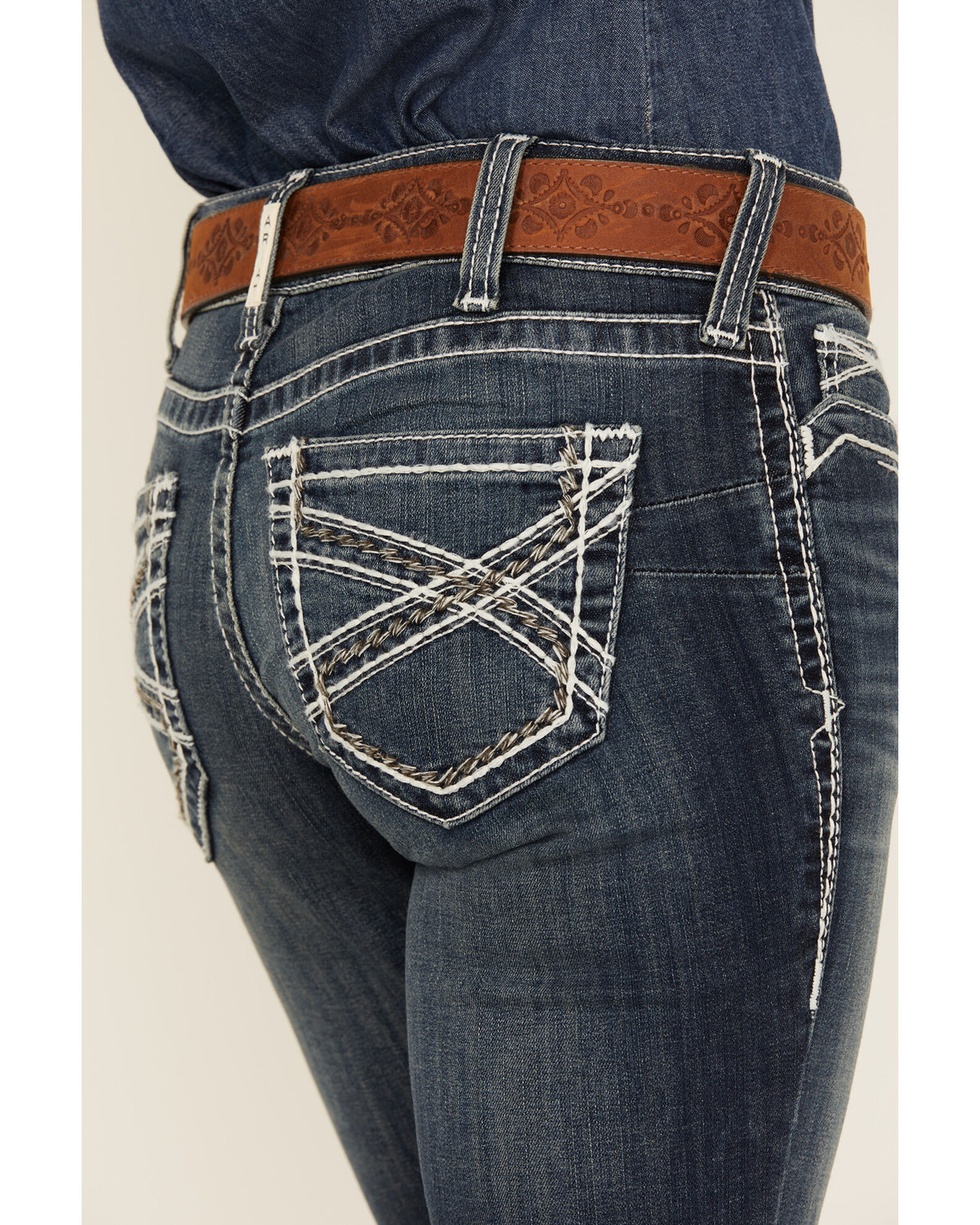 Ariat mid rise bootcut jeans top