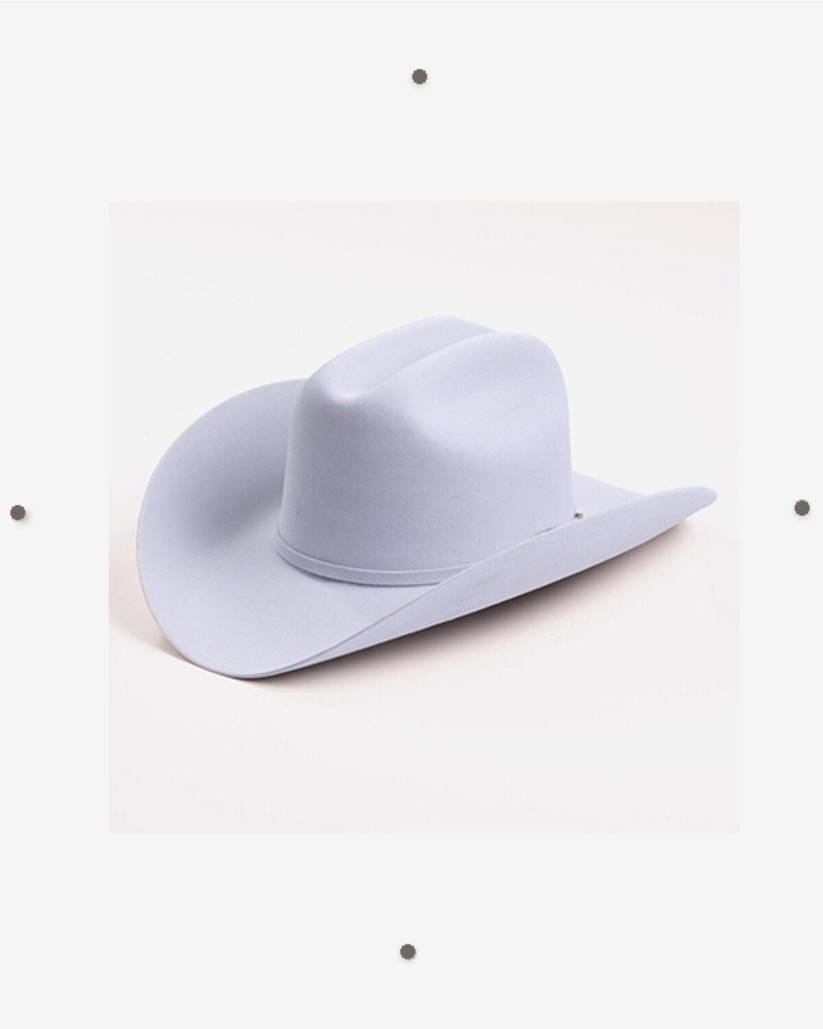 Larry Mahan Independencia 100X Felt Cowboy Hat, Silver, hi-res