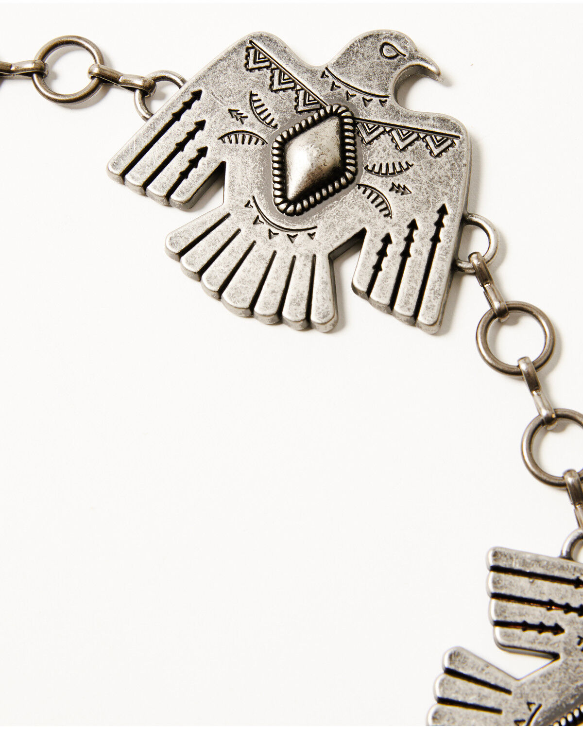 Image #5 - Idyllwind Women's Thunderbird Chain Belt, Silver, hi-res
