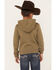 Image #4 - Wrangler Boys' Logo Graphic Long Sleeve Hooded Sweatshirt, Olive, hi-res