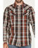 Image #3 - Moonshine Spirit Men's The Riff Crackle Plaid Print Long Sleeve Snap Western Shirt, Black, hi-res