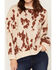 Image #3 - By Together Women's Cow Print Sweater, Natural, hi-res