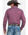 Image #2 - Wrangler Men's Wrinkle Resist Small Plaid Long Sleeve Western Shirt, Red, hi-res