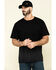 Image #1 - Hawx® Men's Pocket Crew Short Sleeve Work T-Shirt - Big, Black, hi-res