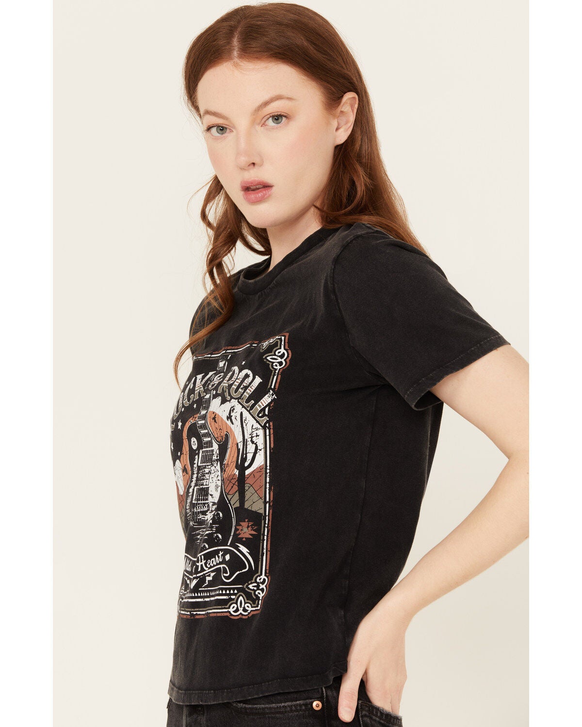 Image #2 - Rock & Roll Denim Women's Rock & Roll Short Sleeve Graphic Tee, , hi-res