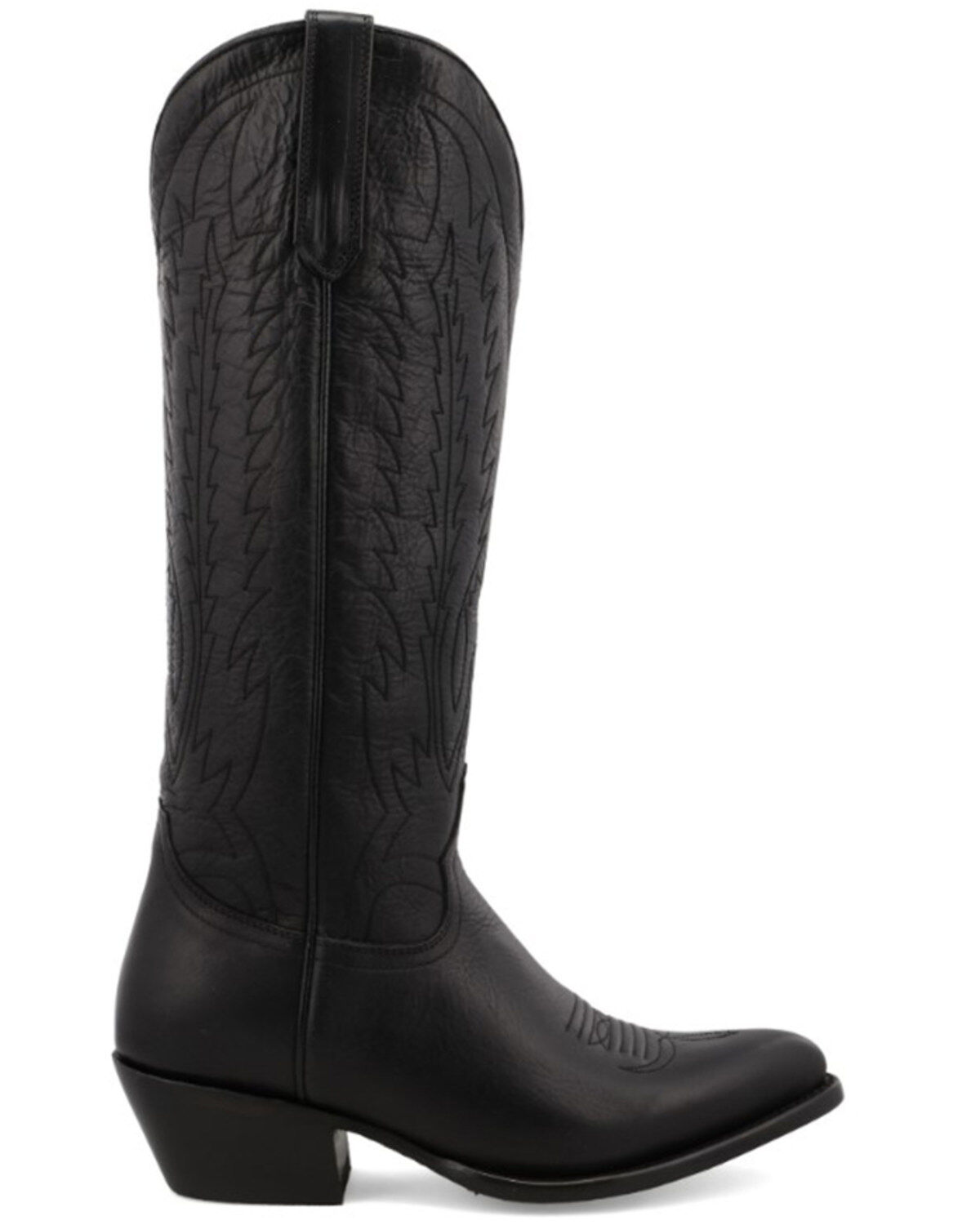 Image #2 - Black Star Women's Eden Stitched Onyx Western Boot - Round Toe, Black, hi-res