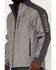 Cinch Men's Textured Logo Concealed Carry Softshell Jacket, Grey, hi-res