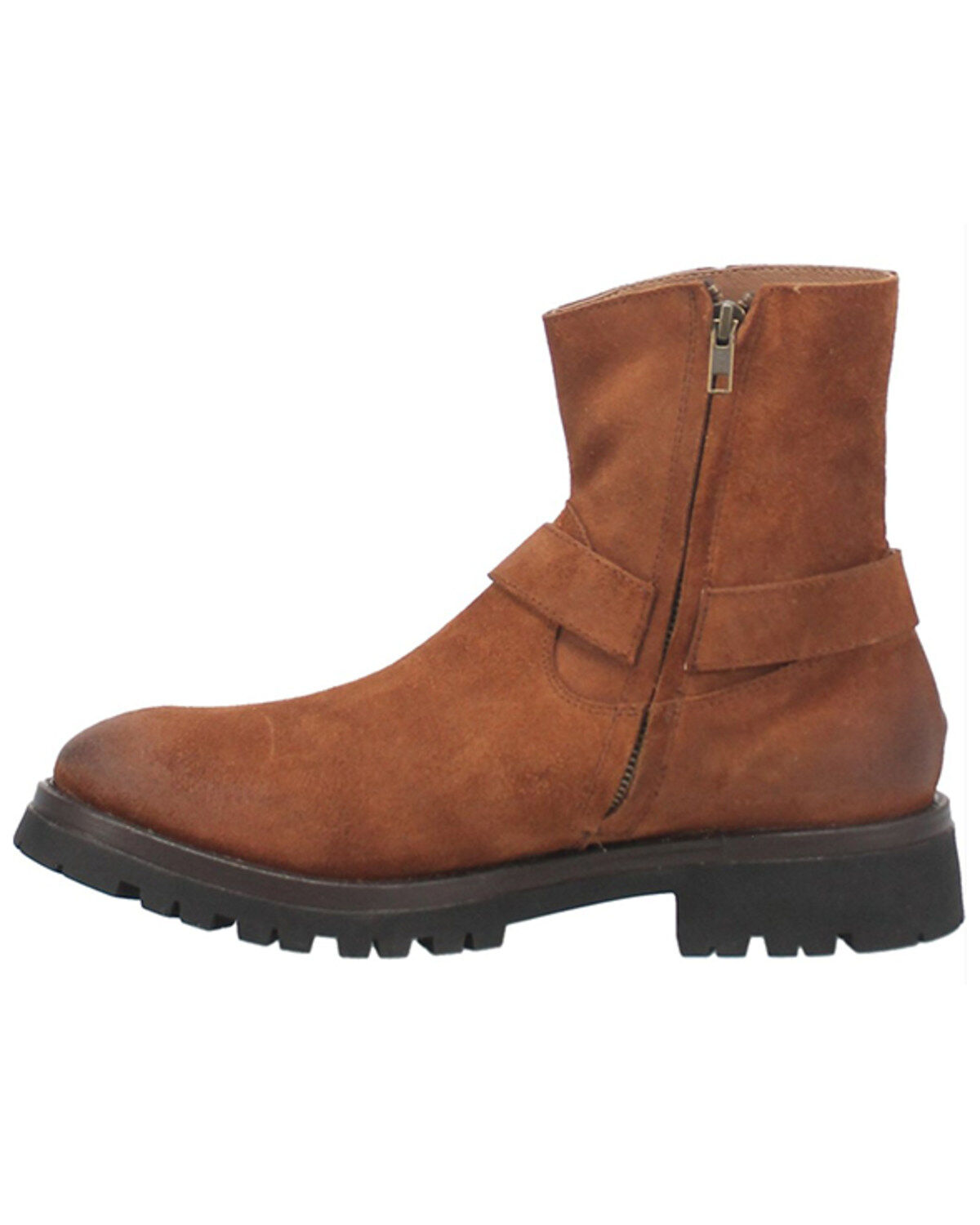 Image #3 - Dingo Men's Road Trip Ankle Boots - Round Toe, Brown, hi-res