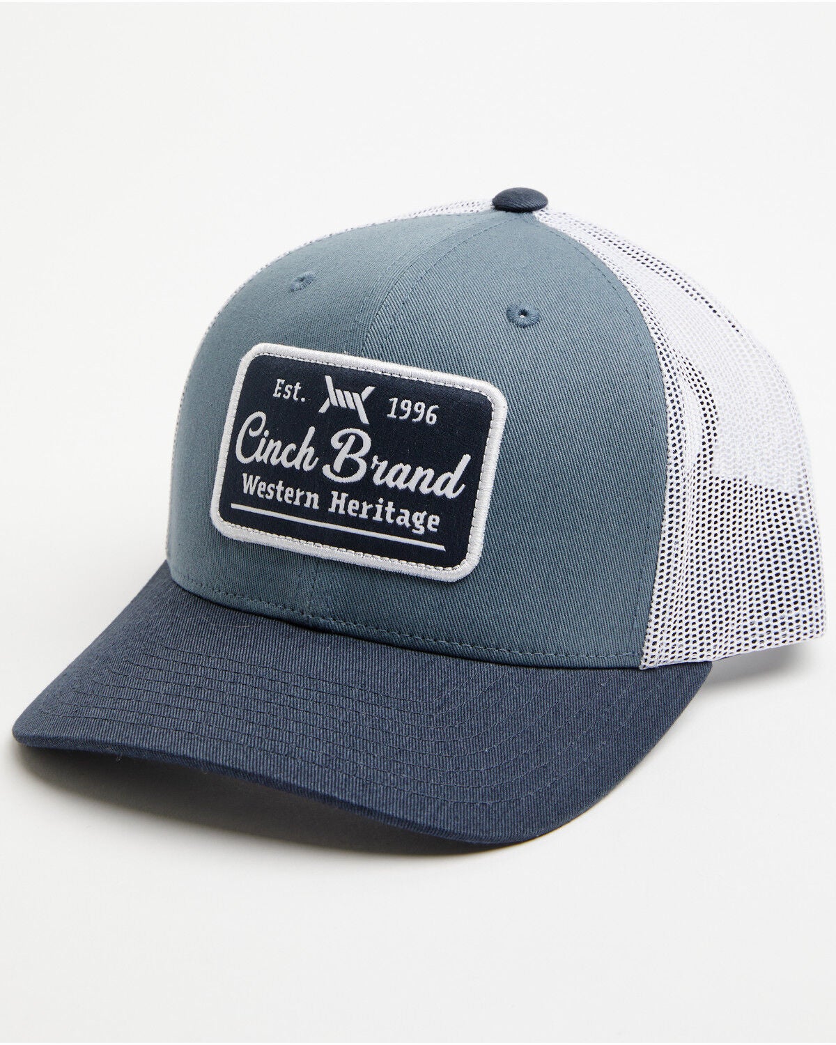 Image #1 - Cinch Men's Barbed Wire Ball Cap, Blue, hi-res