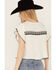 Image #4 - Free People Women's Ribbed Short Sleeve Embroidered Shirt, White, hi-res