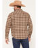 Image #4 - Seager Men's Calico Plaid Print Long Sleeve Button-Down Flannel Shirt, Caramel, hi-res