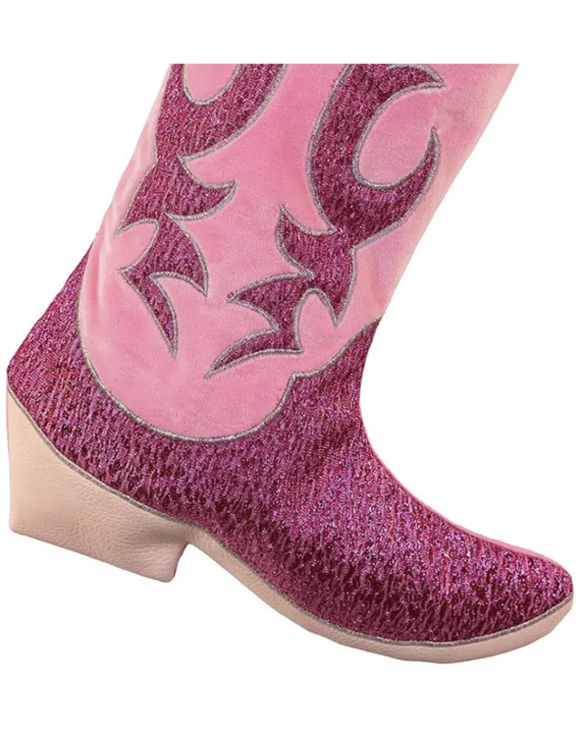 Image #2 - Kurt Adler Velvet and Metallic Cowboy Boot Stocking, Multi, hi-res