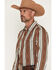 Image #2 - Zach Top X Kimes Ranch Men's Hickory Striped Long Sleeve Button-Down Stretch Western Shirt, Brown, hi-res