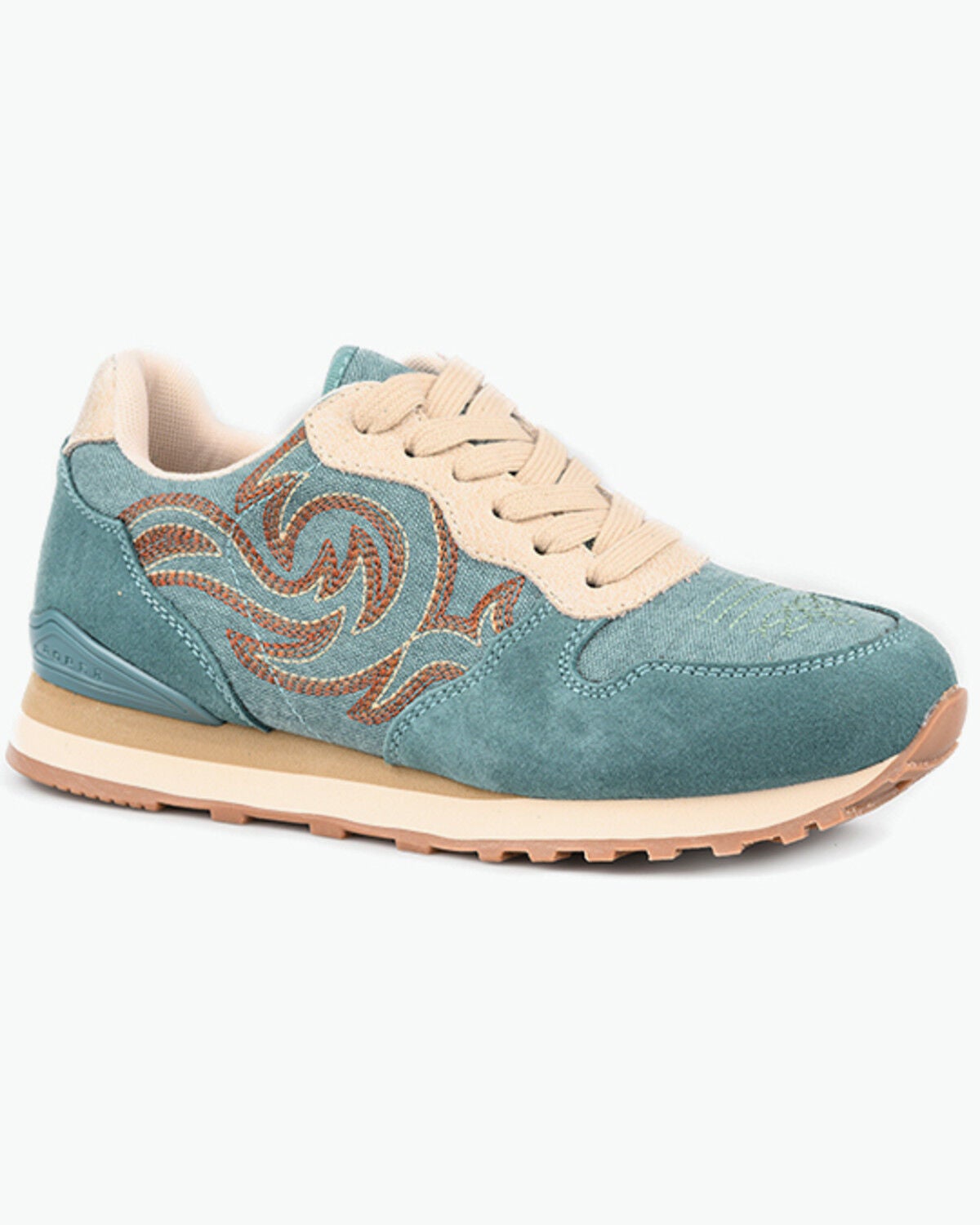 Image #1 - Roper Women's Giddy Up Spice Casual Shoes, Green, hi-res