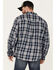 Image #4 - Brothers and Sons Men's Plaid Long Sleeve Button Down Western Flannel Shirt, Navy, hi-res