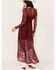 Image #5 - Shyanne Women's Lace Long Sleeve Maxi Dress, Maroon, hi-res