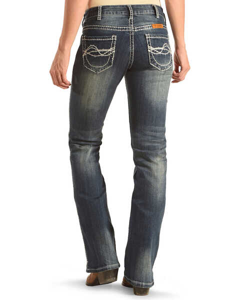 Cowgirl Tuff Women's Don't Fence Me In Jeans, Blue, hi-res
