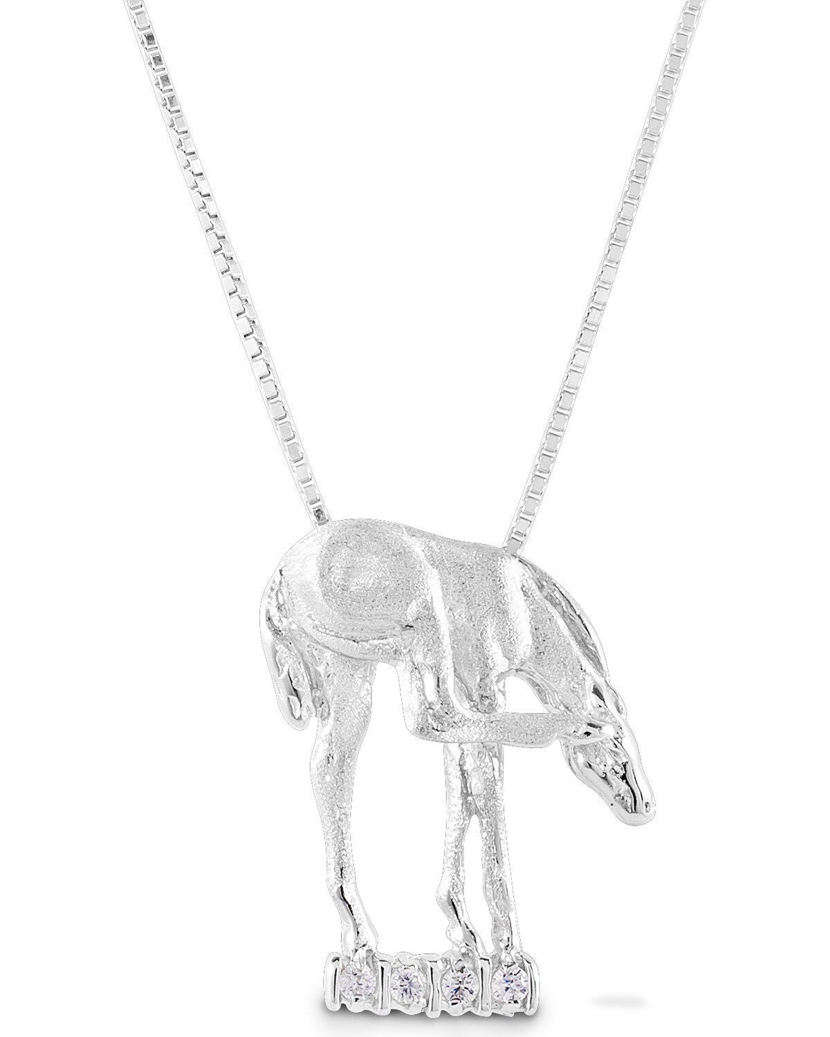 Kelly Herd Women's Scratching Foal Pendant Necklace, Silver, hi-res