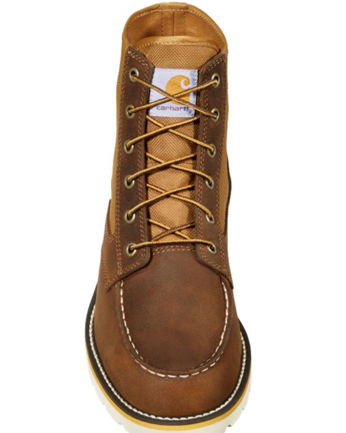 Image #4 - Carhartt Men's Wedge Ankle Work Boots - Soft Toe, Brown, hi-res