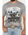 Image #3 - Wrangler Men's Long Live Cowboys Short Sleeve Graphic T-Shirt, Grey, hi-res