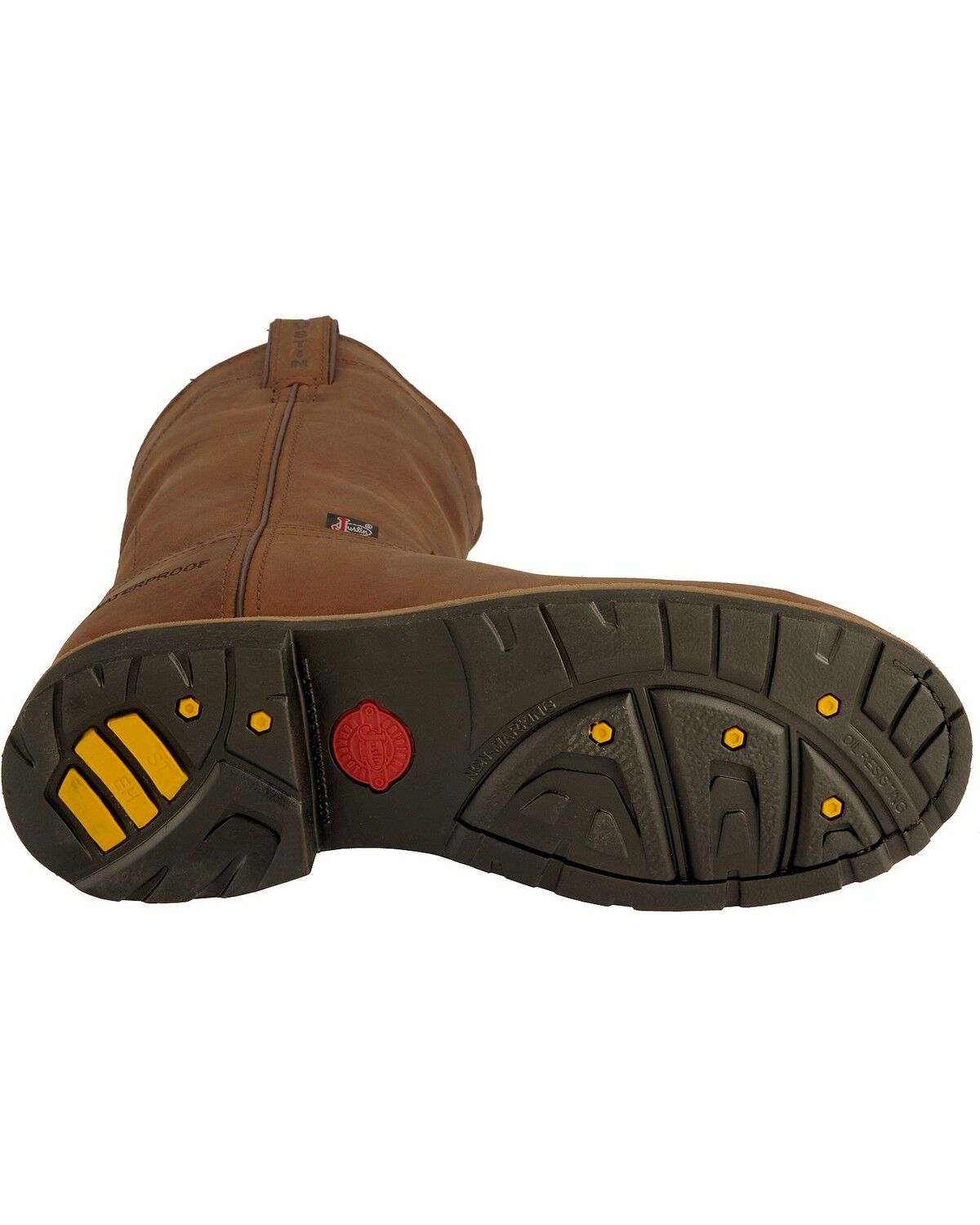 Image #5 - Justin Men's Drywall Waterproof Pull On Work Boots - Steel Toe, , hi-res