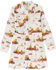 Image #1 - Wrangler Girls' Desert Print Long Sleeve Pearl Snap Dress, White, hi-res