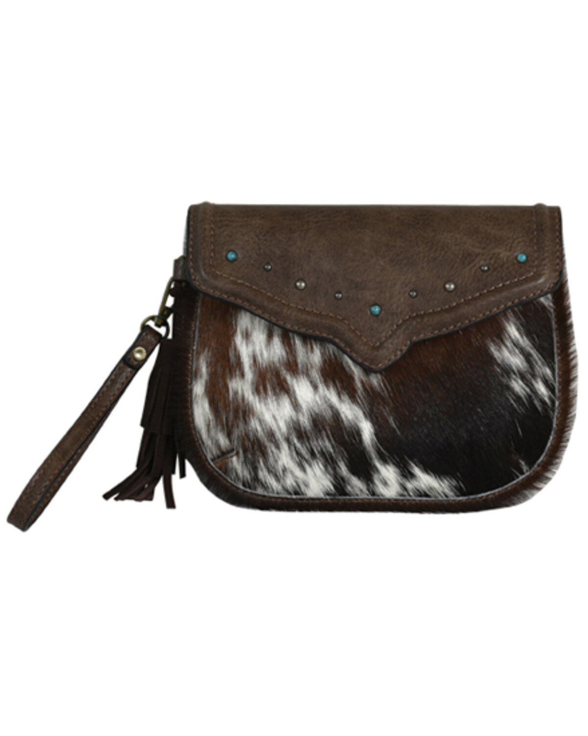 Image #1 - Tony Lama Women's Cowhide Wristlet, Black, hi-res