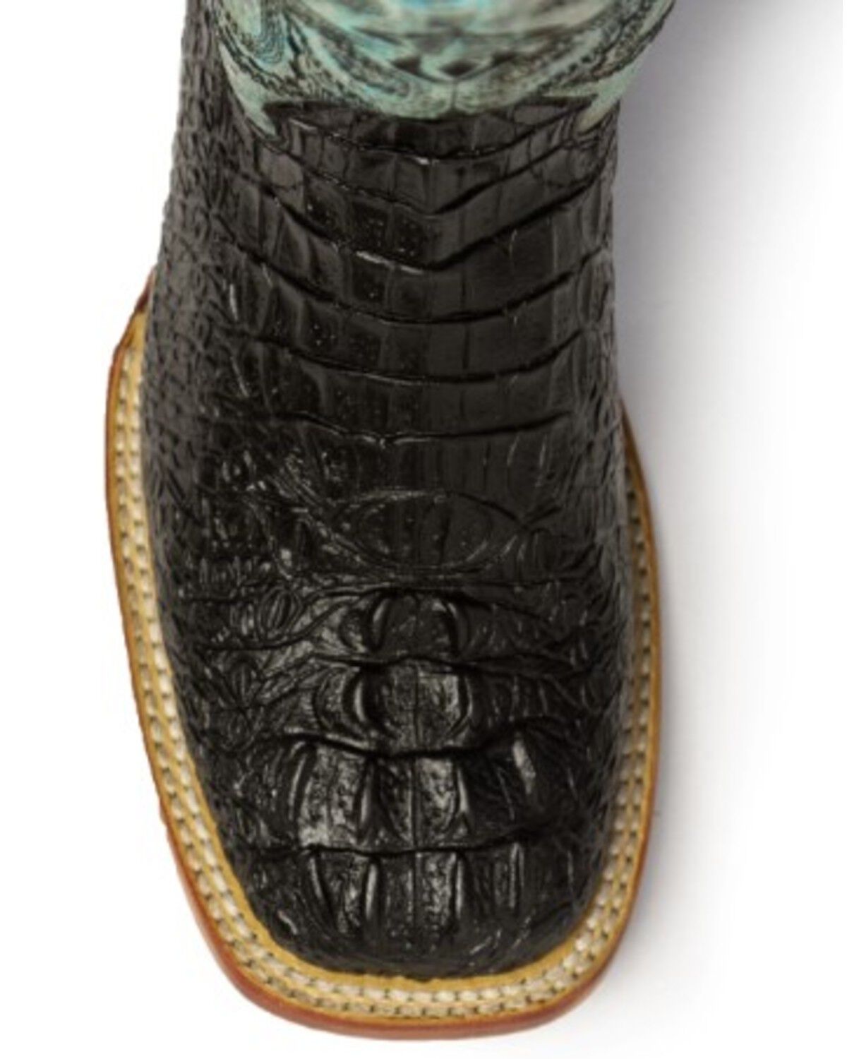Image #5 - Ferrini Women's Caiman Tail Print Western Boots, Black, hi-res