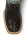 Image #5 - Ferrini Women's Caiman Tail Print Western Boots, Black, hi-res