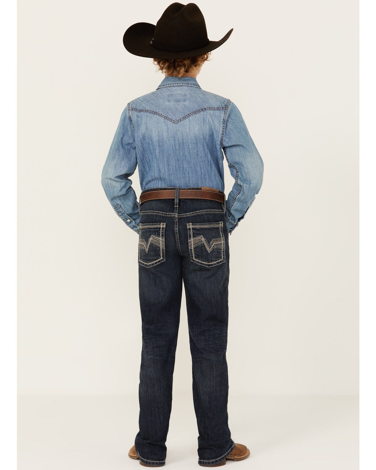 Cody James Boys' Dark Wash Moonlight Slim Bootcut Stretch Denim Jeans, Dark Wash, hi-res