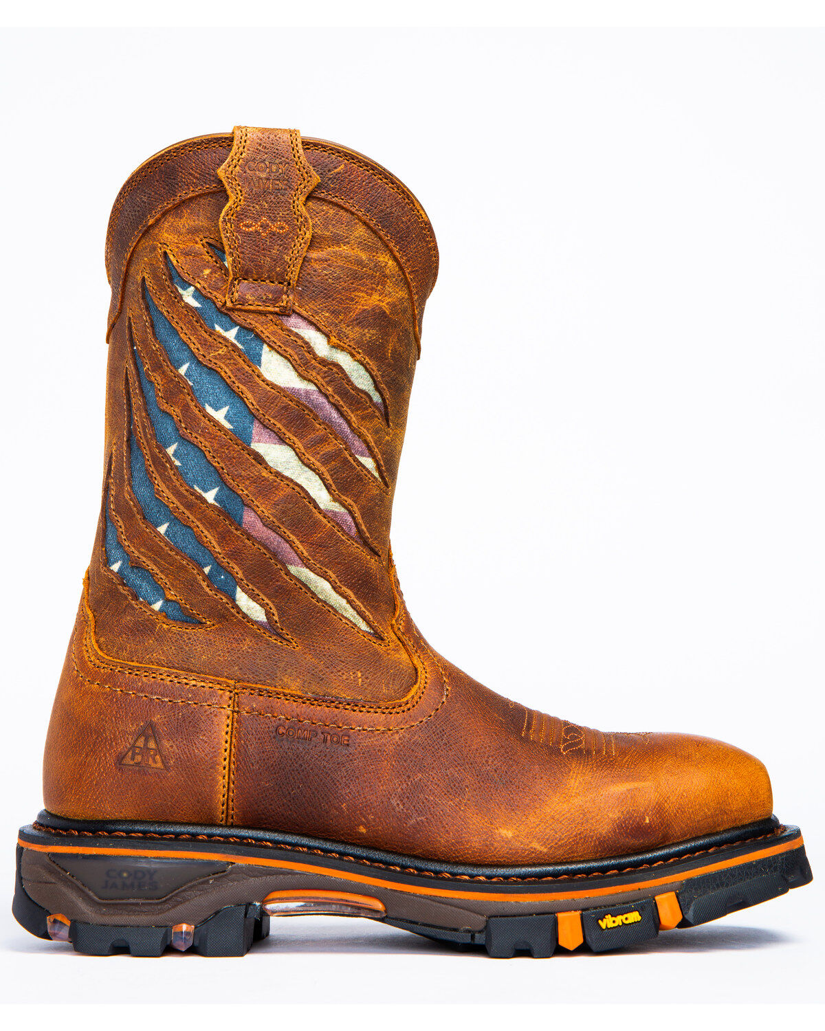 Cody James Men's Flag Western Work 