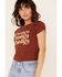 Image #3 - Shyanne Women's Whiskey Whiskey Whiskey Graphic Tee, Rust Copper, hi-res
