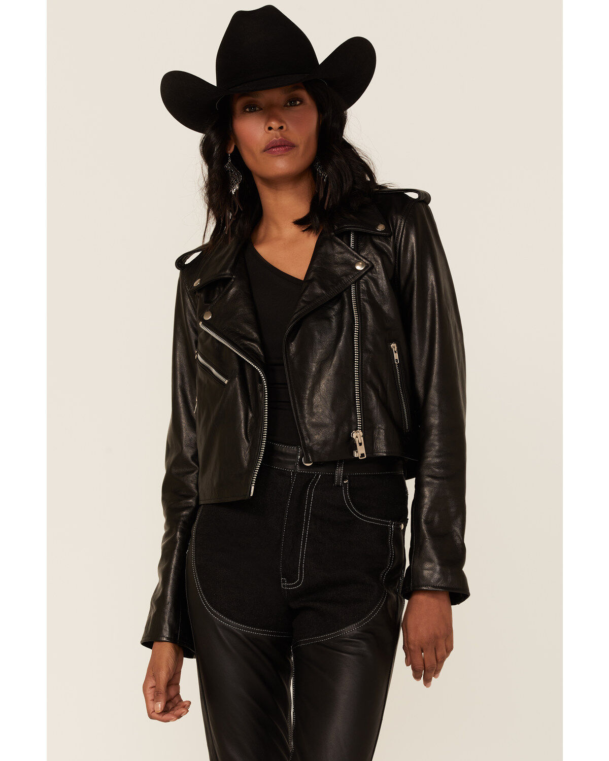 leather lightweight jacket